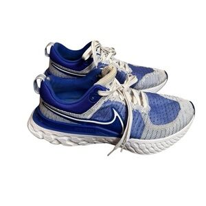NIKE FLYKNIT React Infinity Run FK 2 Men's Size 10 Blue White Athletic Shoe